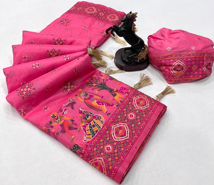 Malhar pashmina kashmiri silk Fancy Saree Suppliers in Ahmedabad