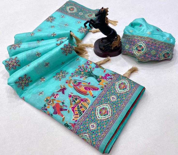 Malhar pashmina kashmiri silk Fancy Saree Suppliers in Ahmedabad