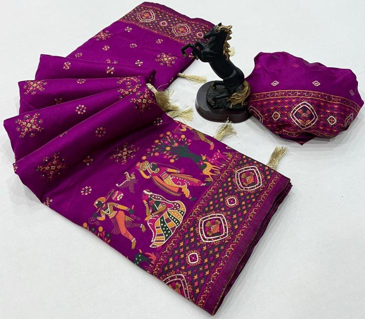 Malhar pashmina kashmiri silk Fancy Saree Suppliers in Ahmedabad