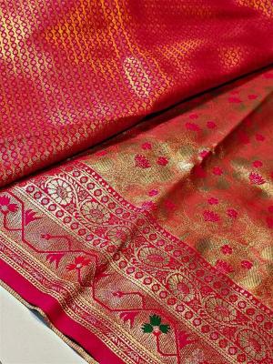 Malhar soft silk original gold Saree Wholesalers in Ahmedabad