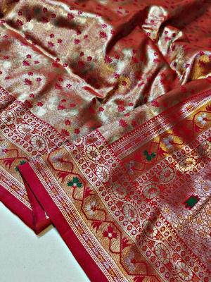 Malhar soft silk original gold Saree Wholesalers in Ahmedabad