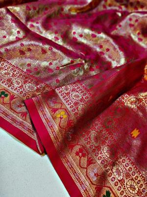 Malhar soft silk original gold Saree Wholesalers in Ahmedabad