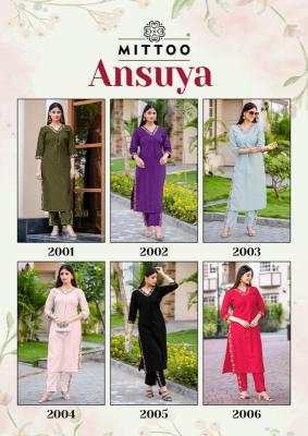 Mittoo ansuya coord set  Wholesale Kurti suppliers in ahemdabad