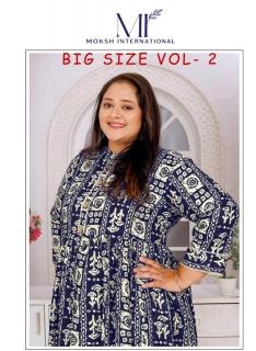 Moksh International big size vol 2 Wholesale Kurtis online