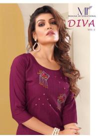 Moksh International diva vol 1 Ladies kurti wholesalers