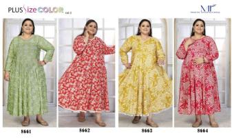 Moksh International plus size color vol- 2 Kurti suppliers in Delhi