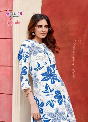 Mystic9 khushi vol 5 Kurti material wholesale in Hyderabad