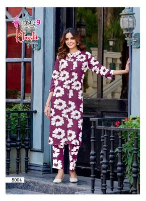 Mystic9 khushi vol 5 Kurti material wholesale in Hyderabad