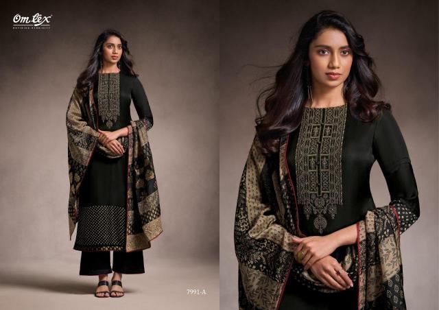 Omtex aarvi attire Wholesale crepe dress material suppliers in India