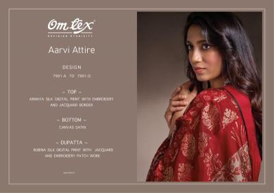 Omtex aarvi attire Wholesale crepe dress material suppliers in India