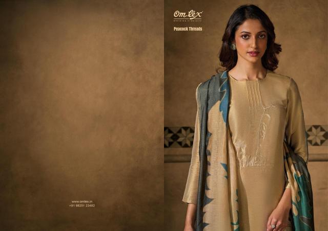 Omtex peacock threads Fancy dress materials in Mumbai