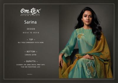 Omtex sarina Designer dress materials wholesale