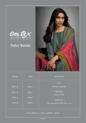Omtex tisha Party wear dress materials wholesale in hydrabad