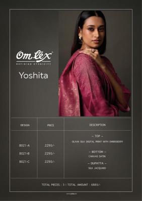 Omtex yoshita olivia Bulk dress materials supplier