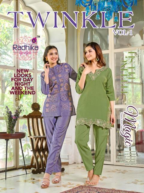 Radhika lifestyle twinkle vol 1 Kurtis manufacturers in India