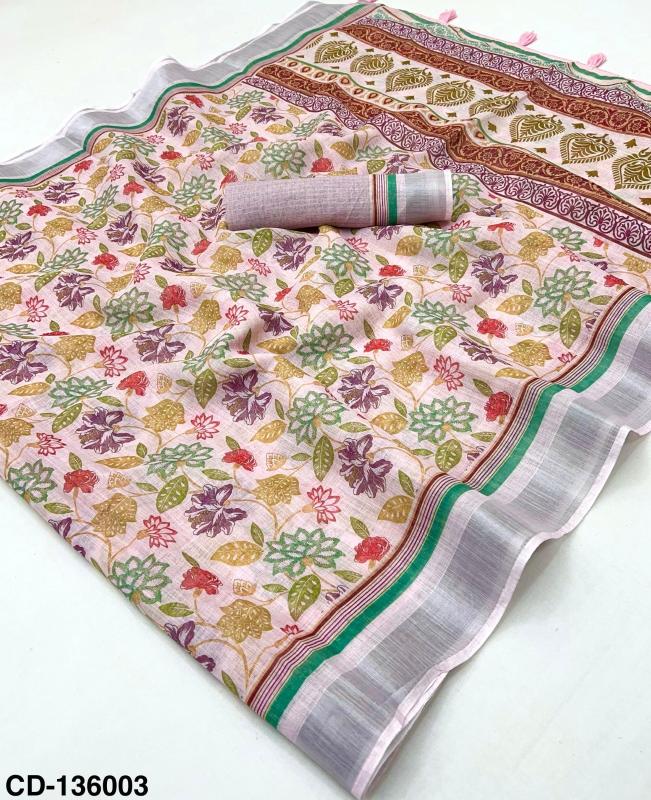 Rajyog Crisp Cotton Linen Surat fancy sarees wholesale