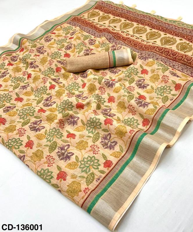 Rajyog Crisp Cotton Linen Surat fancy sarees wholesale