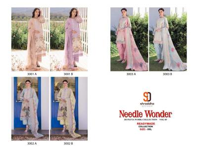 Sharaddha designer needle wonder vol 3 Wholesale salwar kameez suppliers in Kolkata