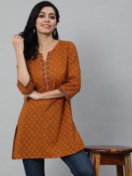 Shorya cotton printed short top Affordable kurti market in India