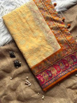 Shorya georgette lukhnowi Wholesale saree manufacturers in Surat