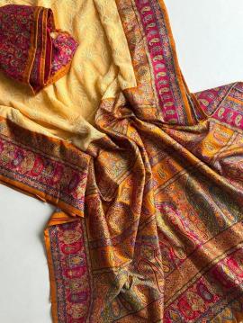 Shorya georgette lukhnowi Wholesale saree manufacturers in Surat