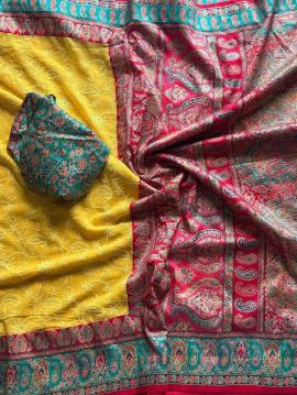 Shorya georgette lukhnowi Wholesale saree manufacturers in Surat