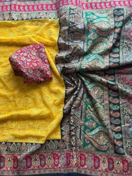 Shorya georgette lukhnowi Wholesale saree manufacturers in Surat