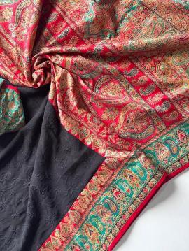 Shorya georgette lukhnowi Wholesale saree manufacturers in Surat