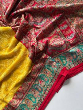 Shorya georgette lukhnowi Wholesale saree manufacturers in Surat