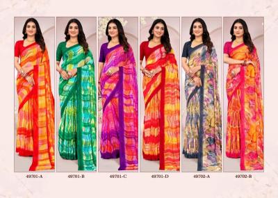 Shorya ruchi ragaa georgette 18 Saree manufacturers in India