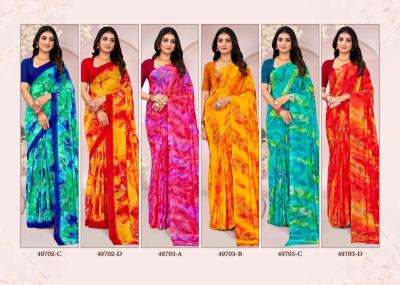 Shorya ruchi ragaa georgette 18 Saree manufacturers in India
