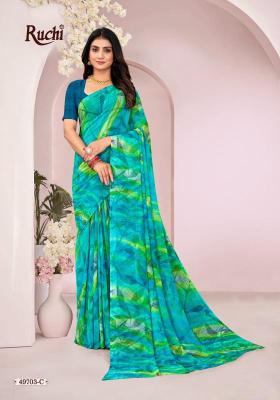 Shorya ruchi ragaa georgette 18 Saree manufacturers in India
