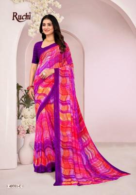 Shorya ruchi ragaa georgette 18 Saree manufacturers in India