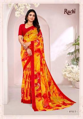 Shorya ruchi ragaa georgette 18 Saree manufacturers in India