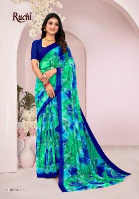 Shorya ruchi ragaa georgette 18 Saree manufacturers in India