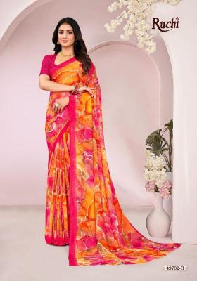 Shorya ruchi ragaa georgette 18 Saree manufacturers in India