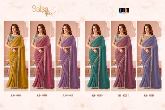 Shorya TFH salsa style d.no 8002 Bulk saree suppliers in India