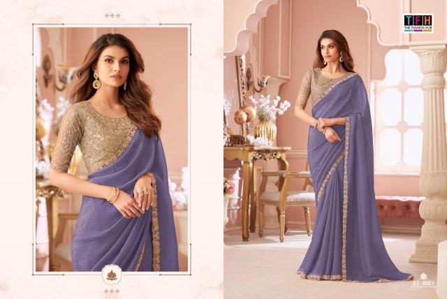 TFH salsa style georgette Saree wholesale market in Gujarat
