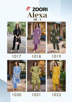 Zoori alexa vol 4 coord set Ladies kurti wholesalers in Ahmedabad