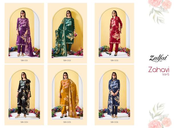 Zulfat zahavi vol 5 Indian dress materials wholesale