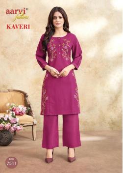Aarvi kaveri vol-2 coord set ladies kurti wholesale in india