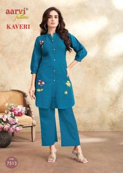 Aarvi kaveri vol-2 coord set ladies kurti wholesale in india