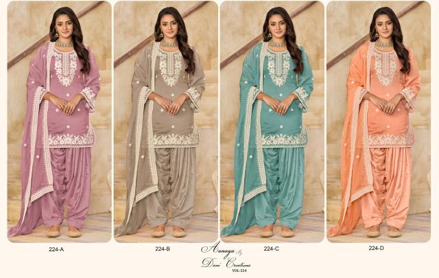 Adhya aanaya vol 224 salwar suits manufacturers in india
