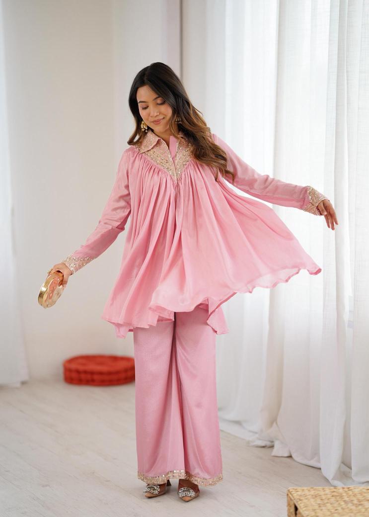 Adhya stylish coord set surat wholesale kurti market