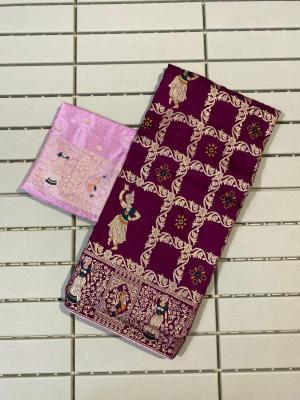 Akshara dola silk biggest wholesale saree market in india