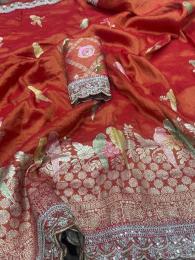 Akshara organza tissue silk paithani sarees wholesale in hyderabad