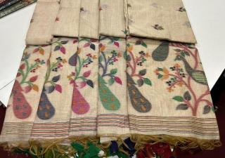 Akshara soft muga wholesale saree market in burrabazar kolkata