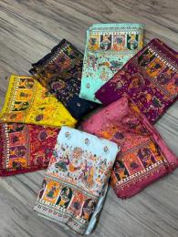 Akshara soft rajwadi pashmina silk  wholesale saree market in india