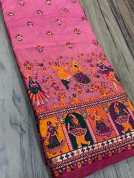 Akshara soft rajwadi pashmina silk  wholesale saree market in india