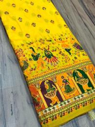 Akshara soft rajwadi pashmina silk  wholesale saree market in india